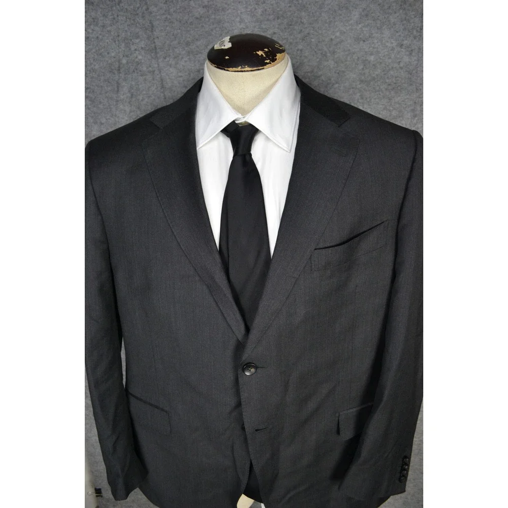 Suitsupply Napoli Zignone Mens 50 R 100% Wool Sport Coat Blazer Grey Suit Jacket